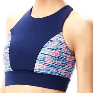 TYR Womens Quake Amira Top Maximum Support - Blue Orange - Size Small 4/6 - $55